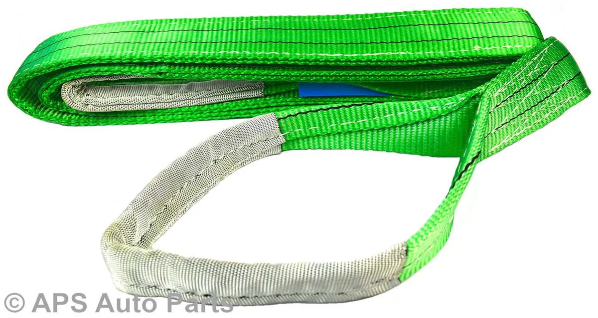 Flat Webbing Sling Green 2t X 3mtr X 70mm Width - Image 3