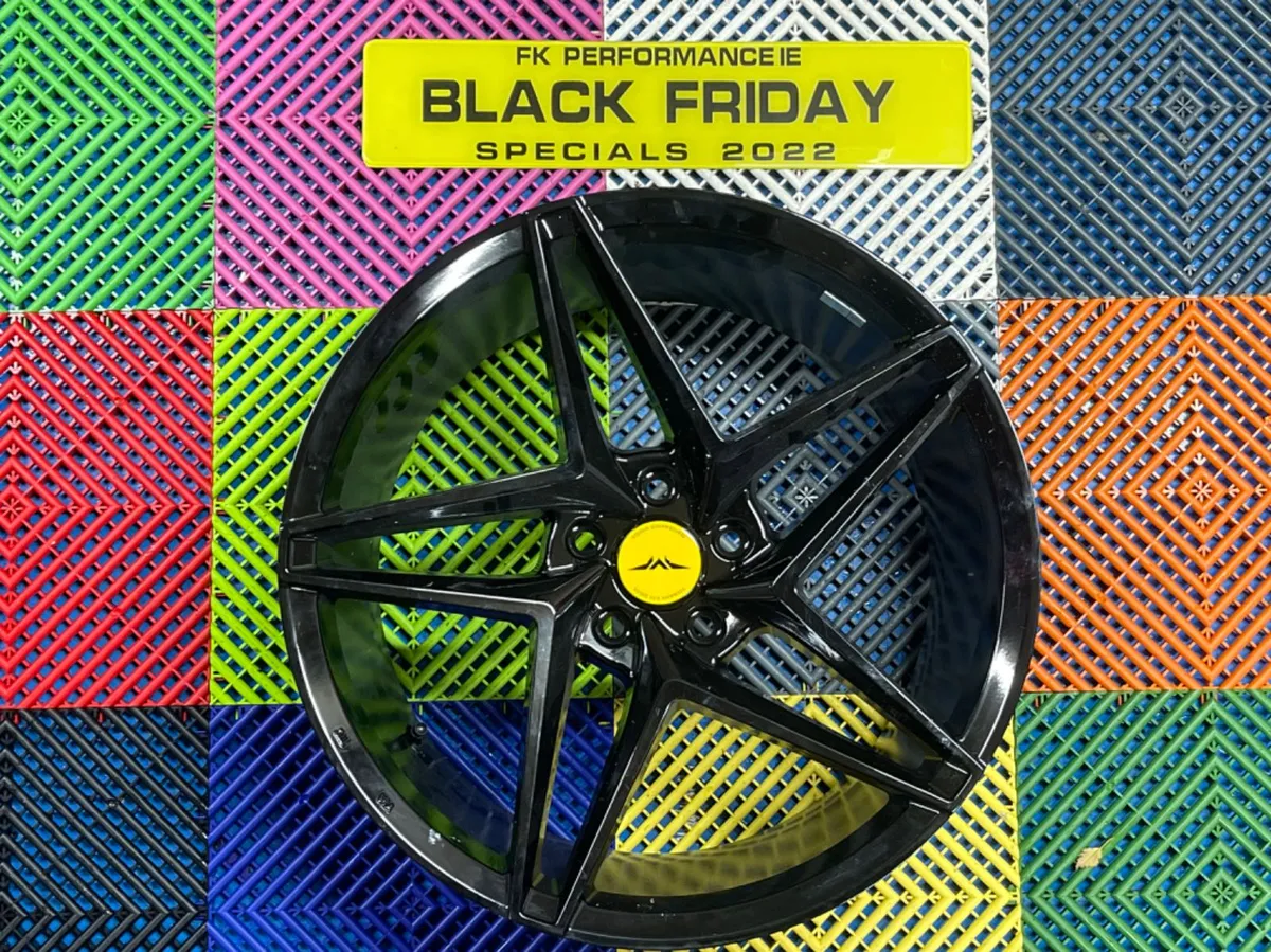 19” veemann vfs46 gloss black 9.5 & 8.5