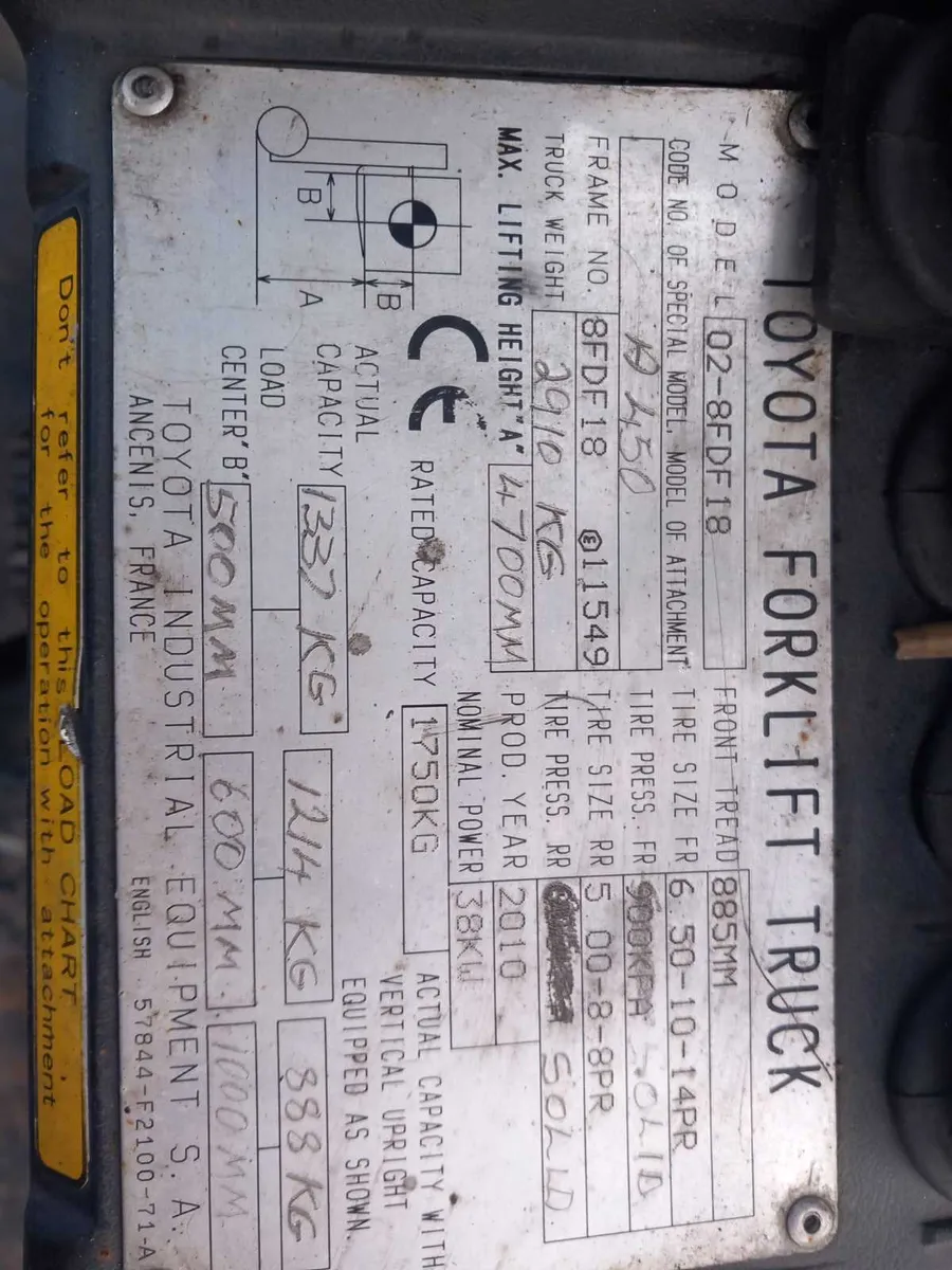 Toyota diesel forklifts - Image 2