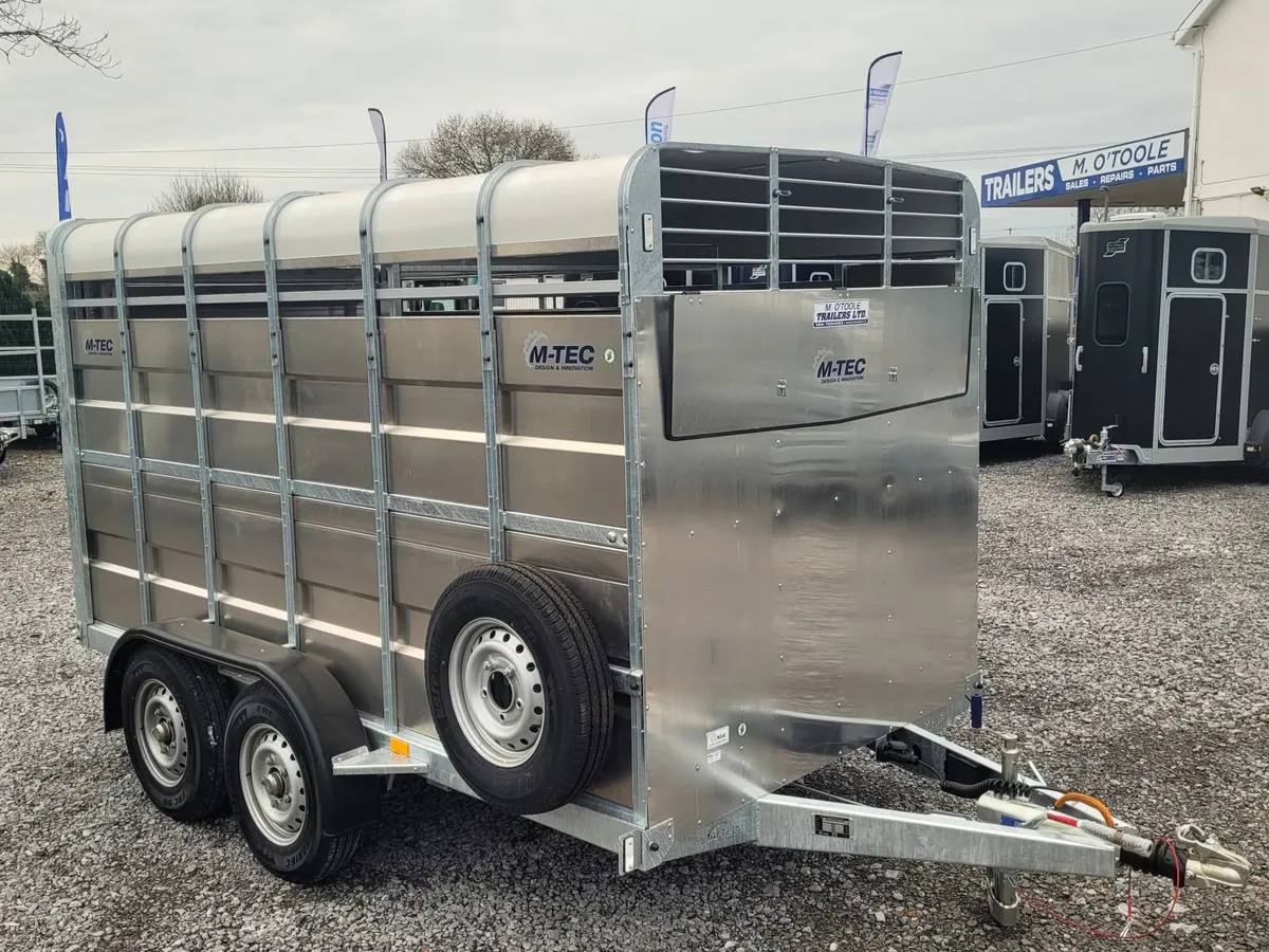 NEW    12' x 6'    M-TEC  LIVESTOCK TRAILER - Image 1
