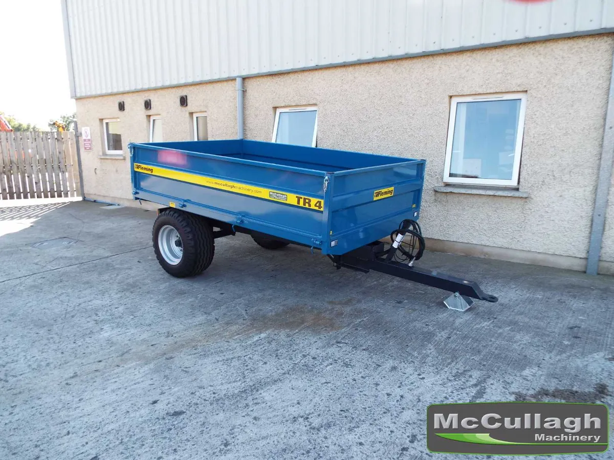 New Fleming TR4 10ft x 6ft 4 Tonne Tipping Trailer - Image 1