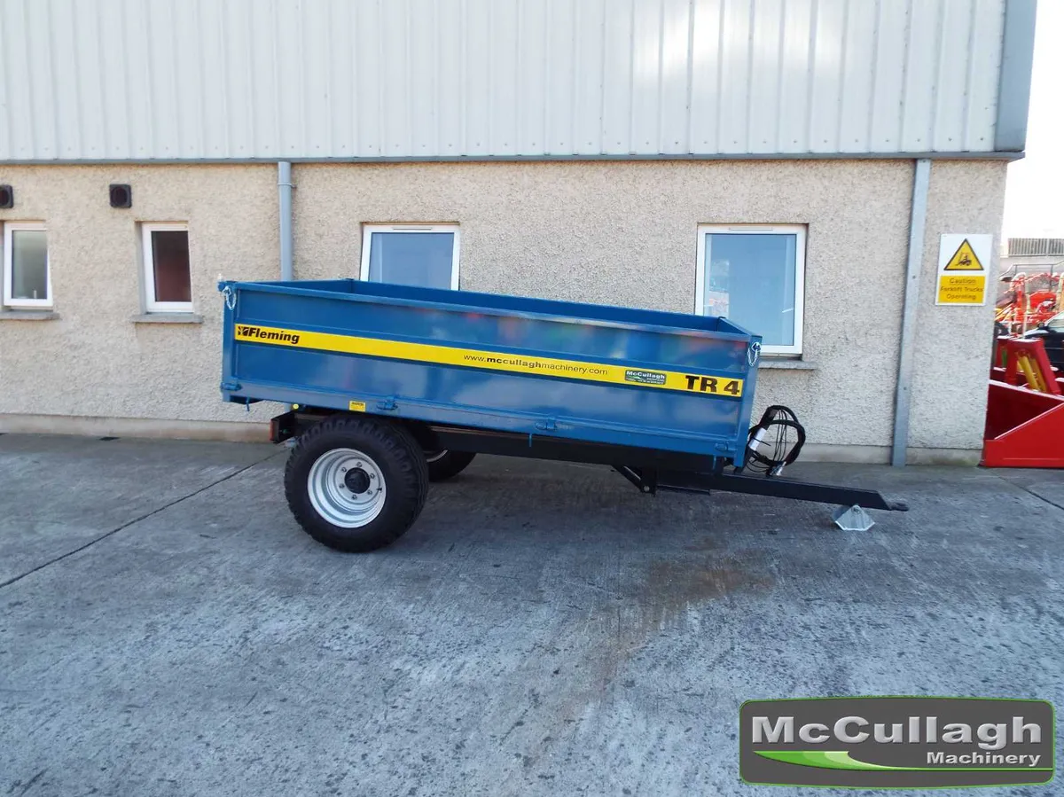 New Fleming TR4 10ft x 6ft 4 Tonne Tipping Trailer - Image 2