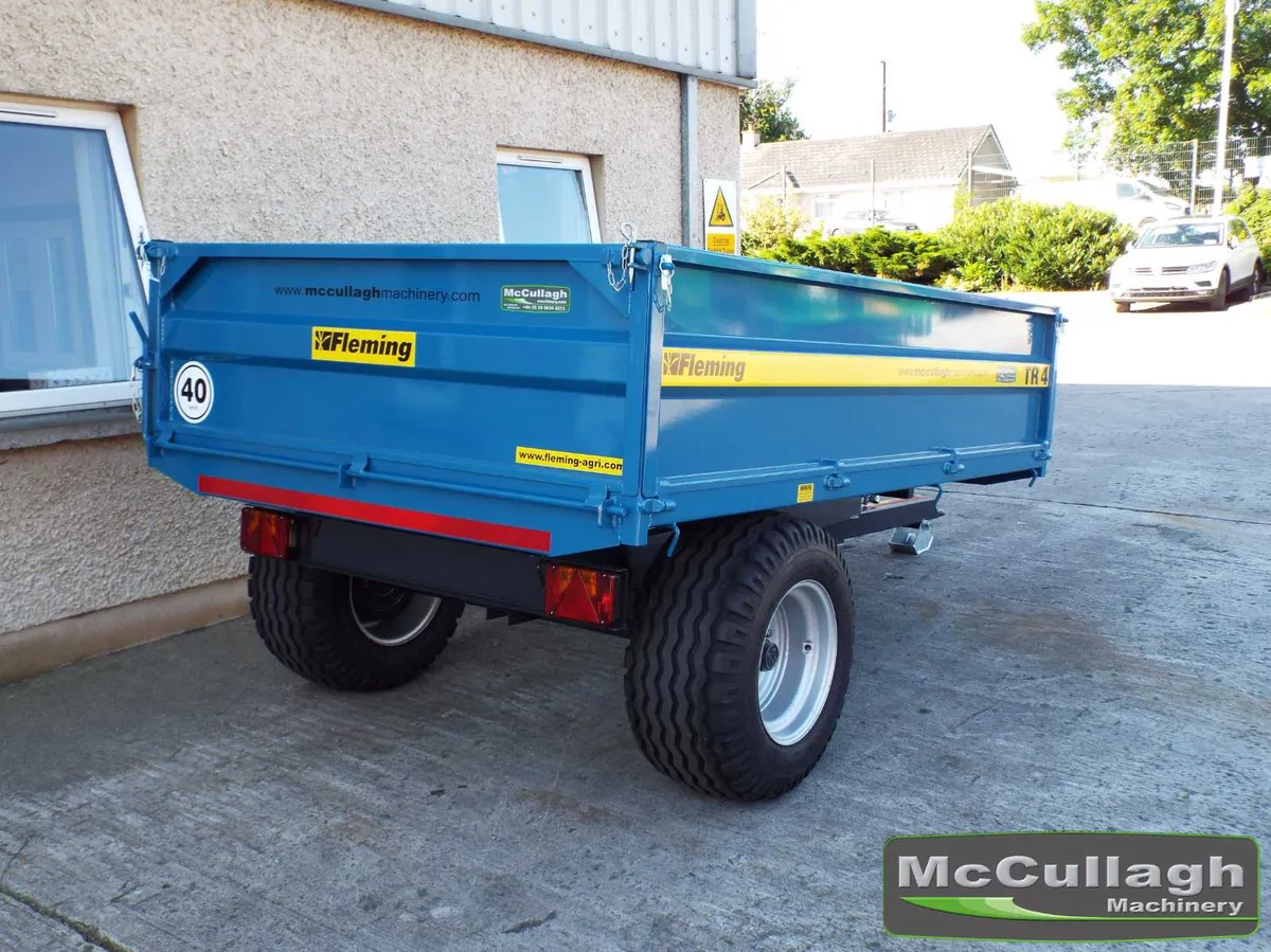 New Fleming TR4 10ft x 6ft 4 Tonne Tipping Trailer - Image 3