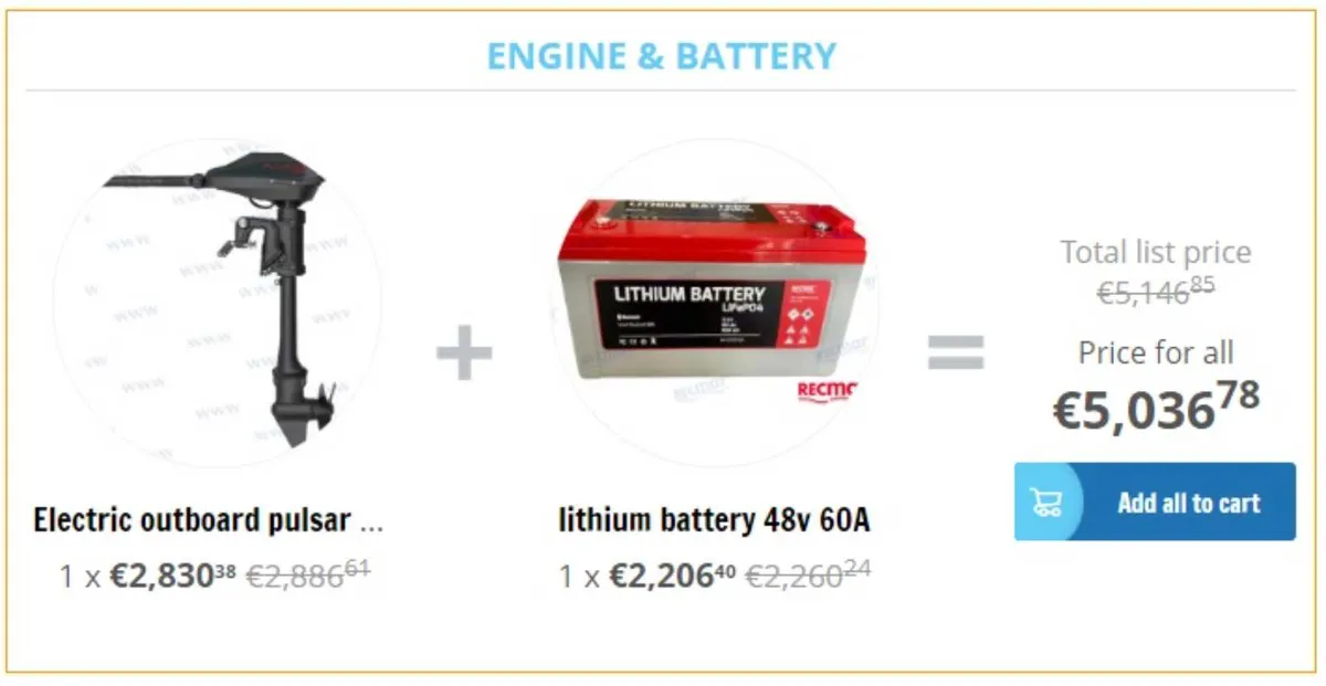 Electric outboard pulsar 10hp 48v no battery - Image 3
