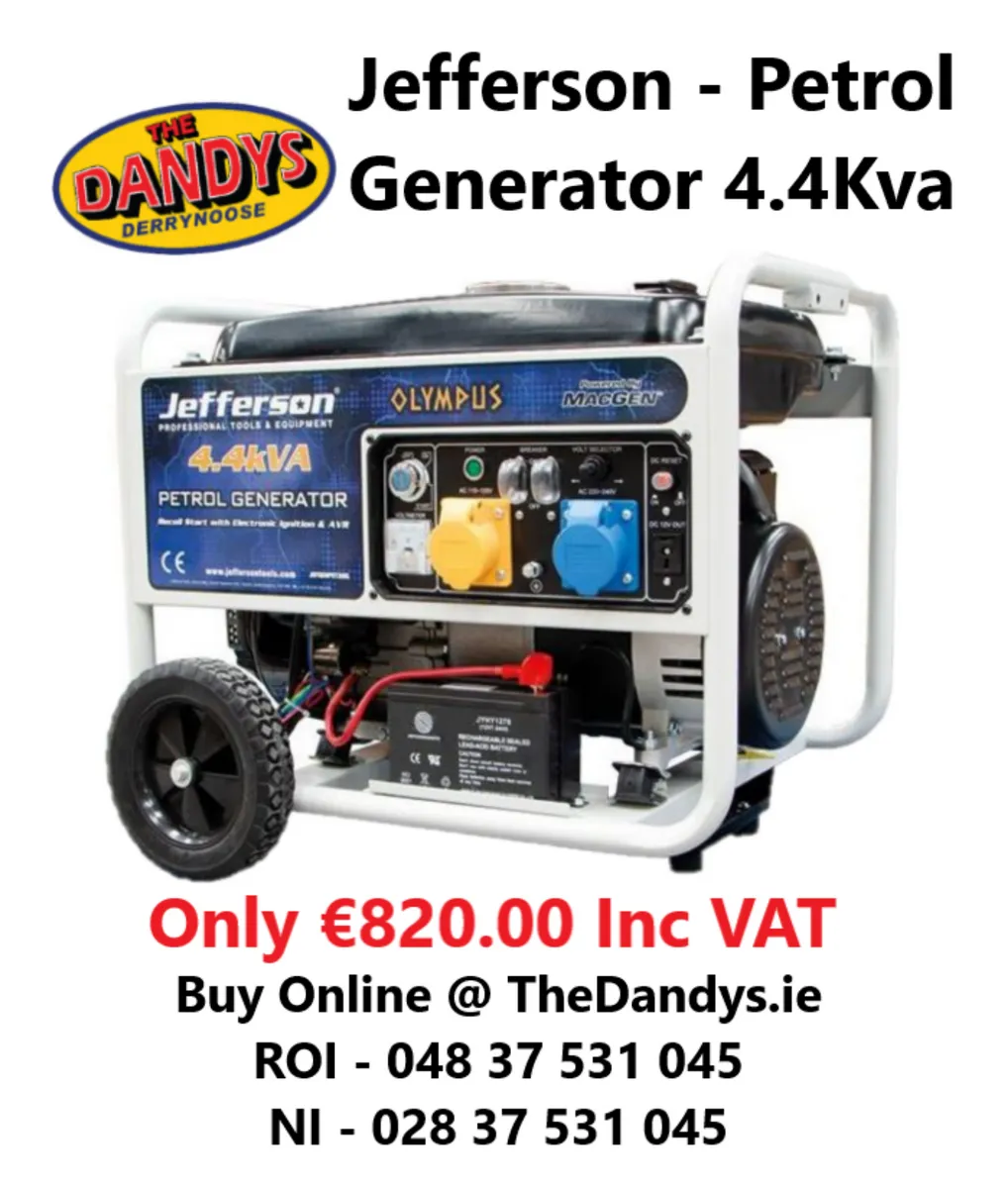 ***Lowest Cost Jefferson Generators in Ireland*** - Image 4