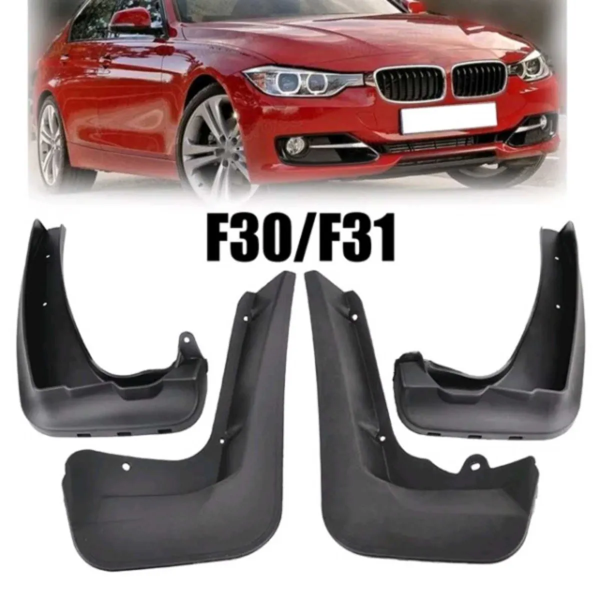 BMW F30 F10 Moulded Fitted Mudflaps - Image 3