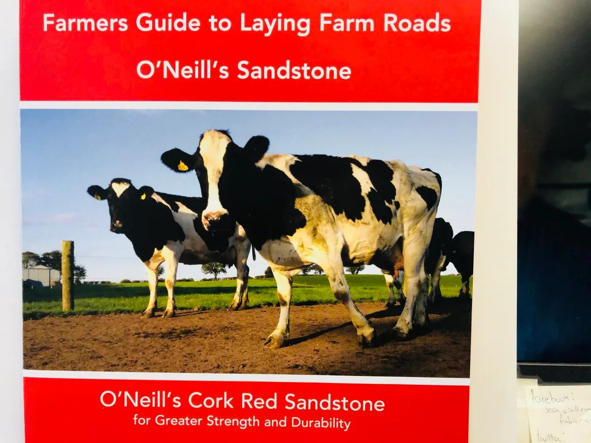 FARM roadway stone. Sandstone , red sandstone, - Image 1