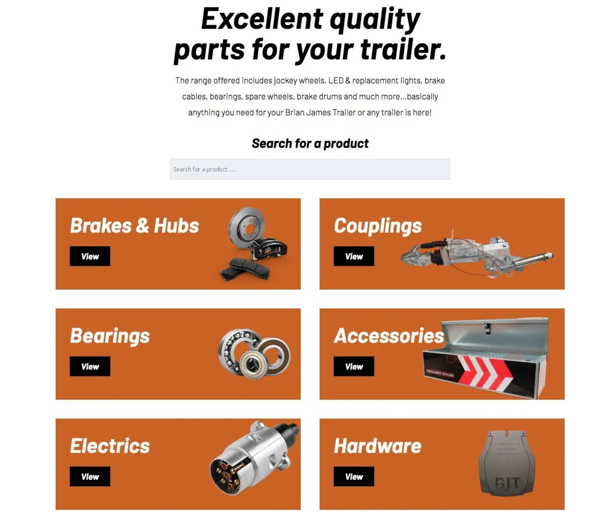 HUGE SELECTION OF BRIAN JAMES TRAILER PARTS - Image 3