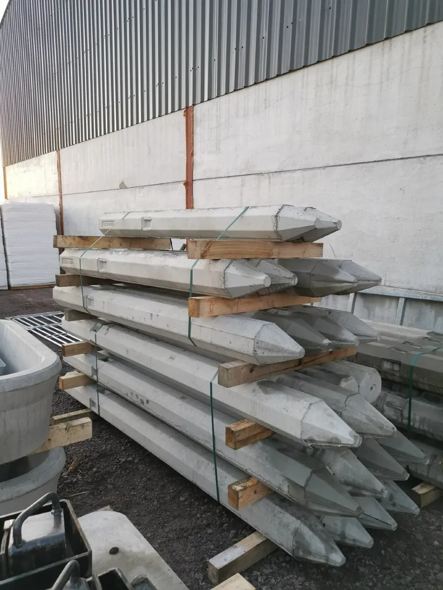 Concrete fence posts and strainers. + timber posts - Image 2
