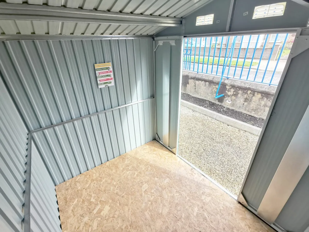 8ft x 6ft Steel Garden Shed - it’s CE approved!! - Image 4