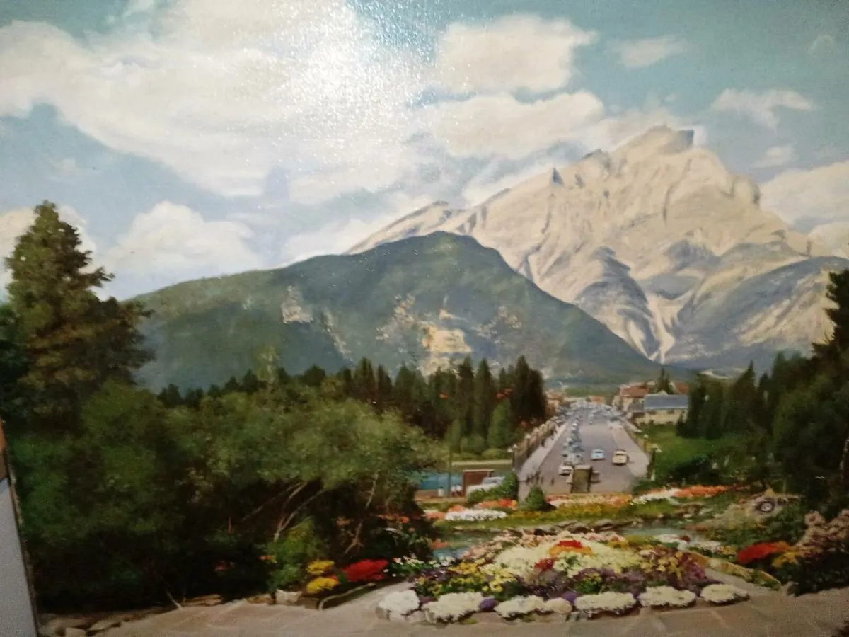 Beautiful antique large oil painting - Image 2