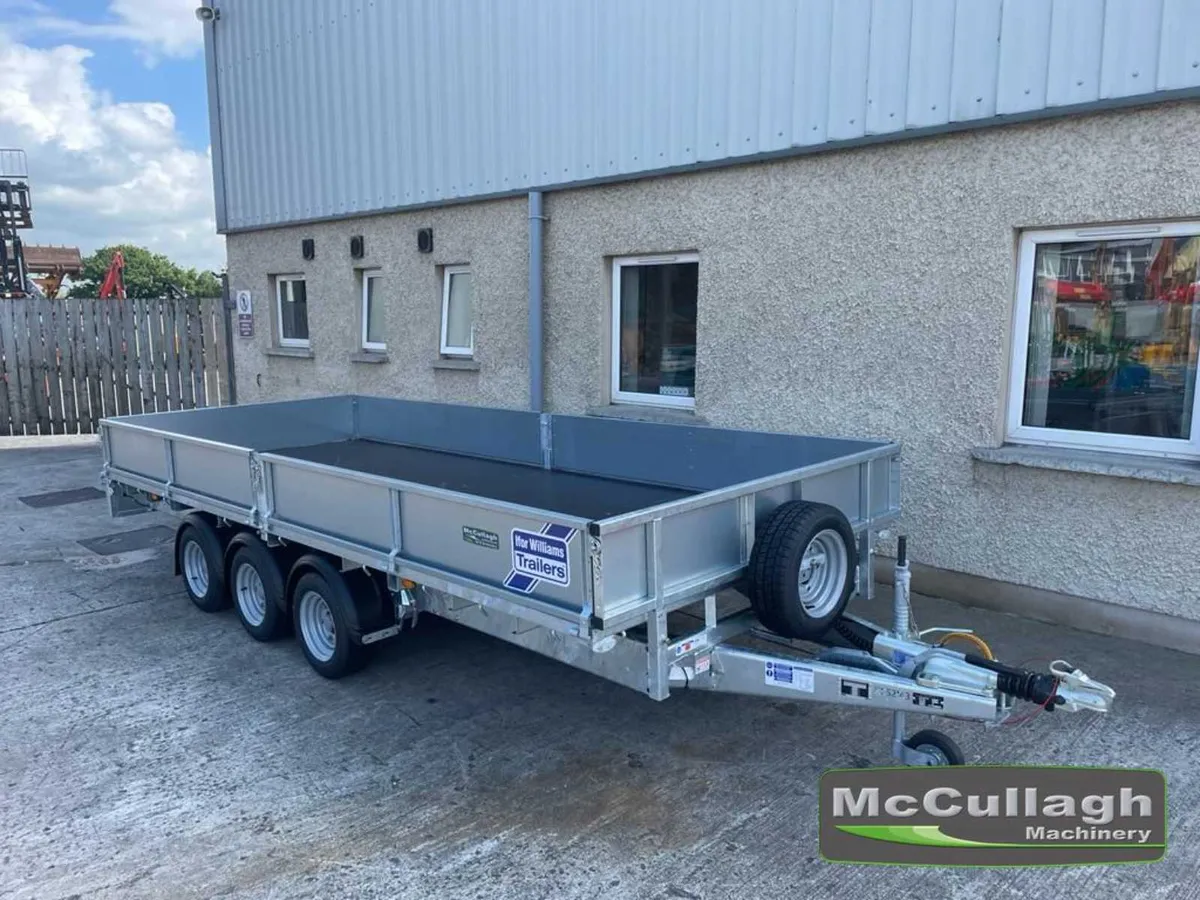 New Ifor Williams LM166 Tri-Axle Flatbed Trailer - Image 2