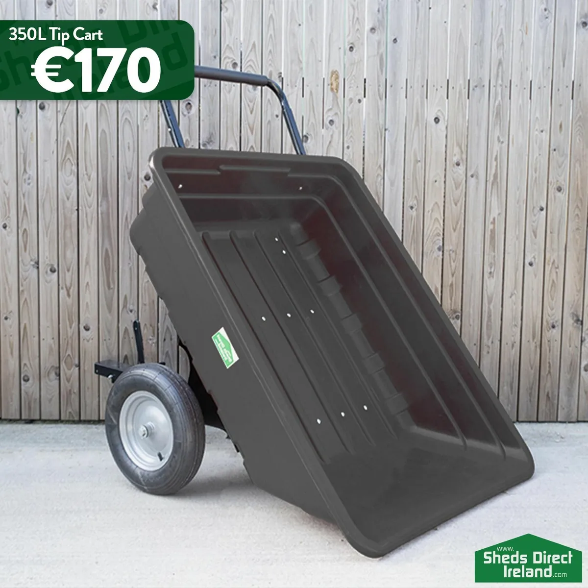 350L Tipping Garden Cart - Only 170! - Image 1