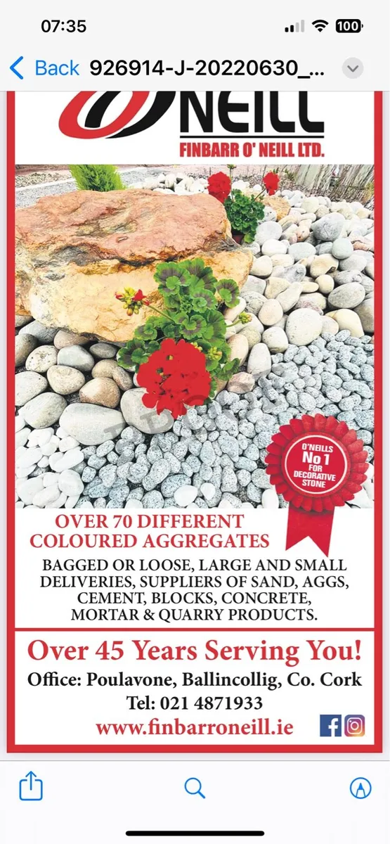 Plum slate stone, beach pebbles, boulders, chips. - Image 2