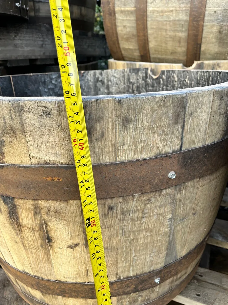 Whiskey oak Barrel planters €35 - Image 4