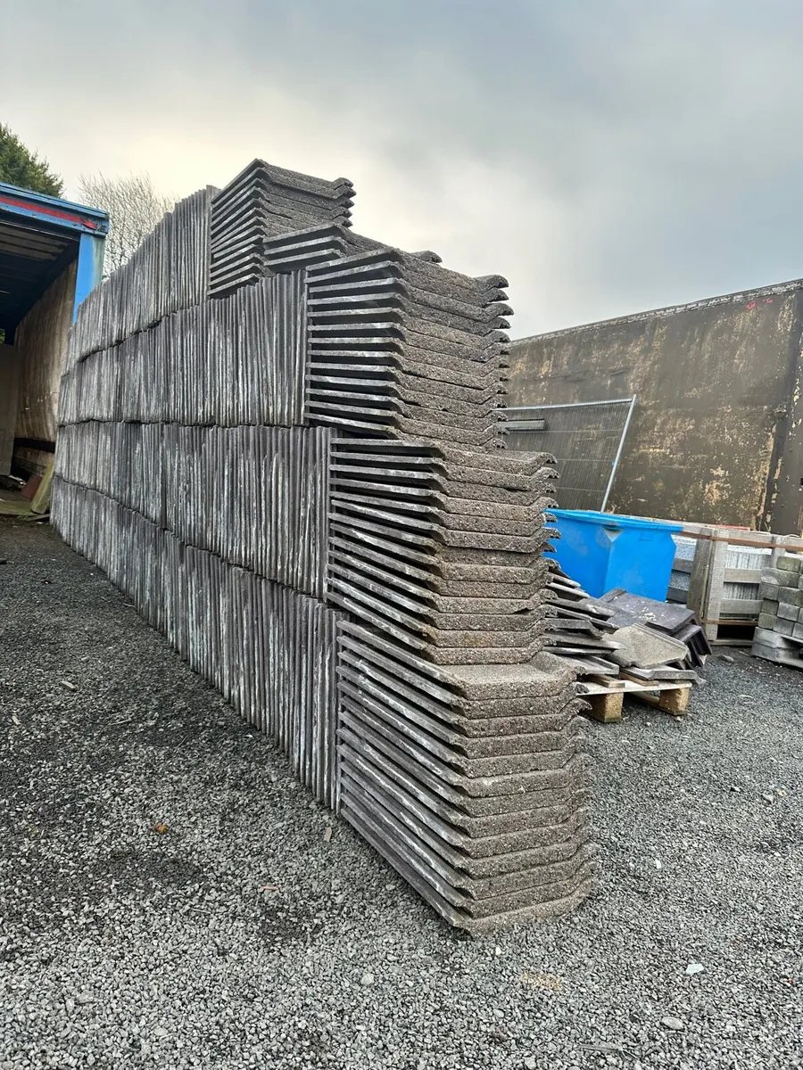 Reclaimed concrete roofing tiles and ridges - Image 2