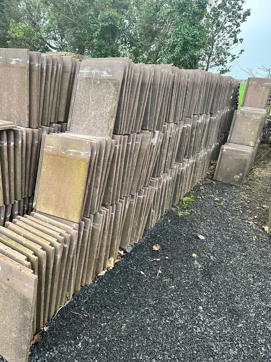Reclaimed concrete roofing tiles and ridges - Image 3