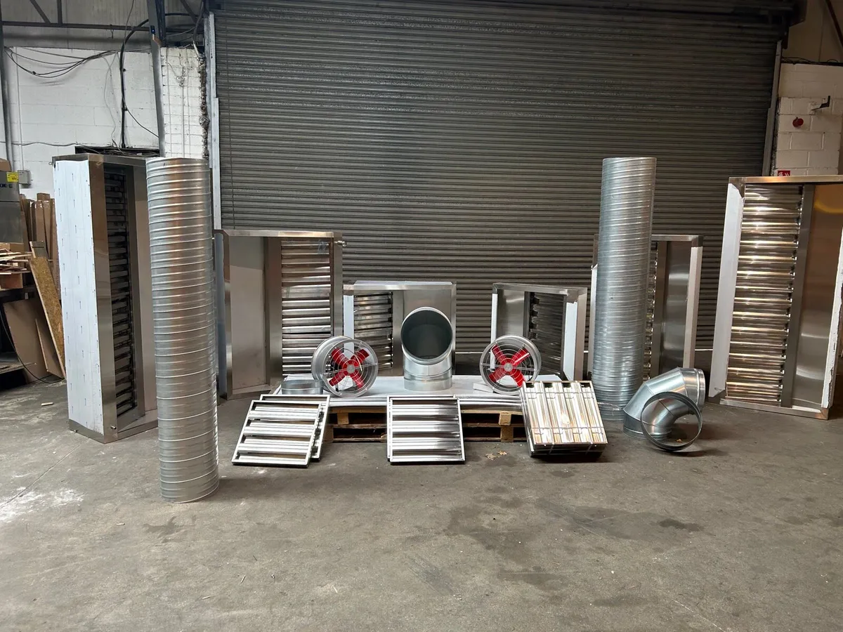 New Canopy’s extraction fans duct stainless sheets - Image 2