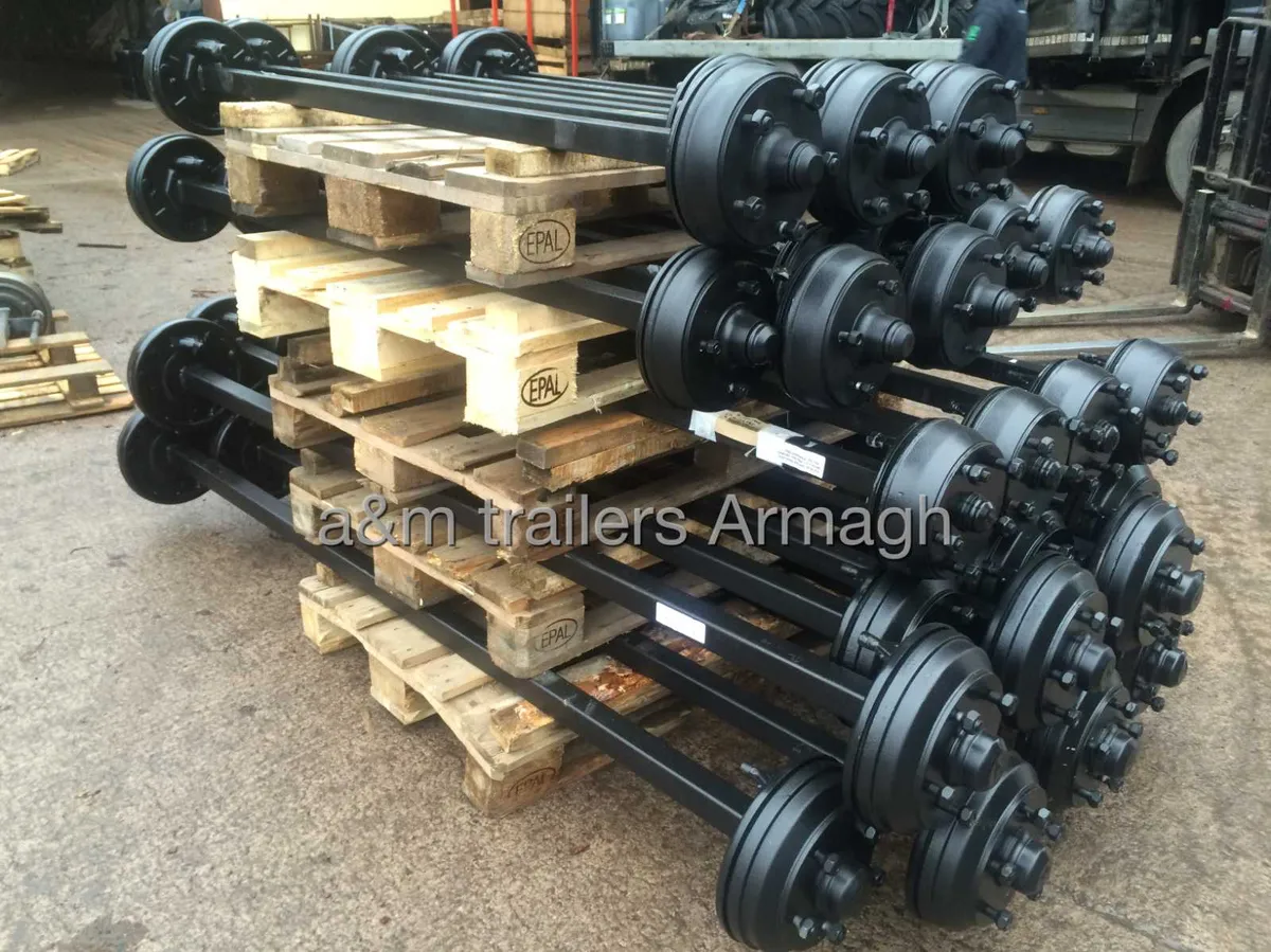 Trailer tyres wheels  axle brakes hubs - Image 4
