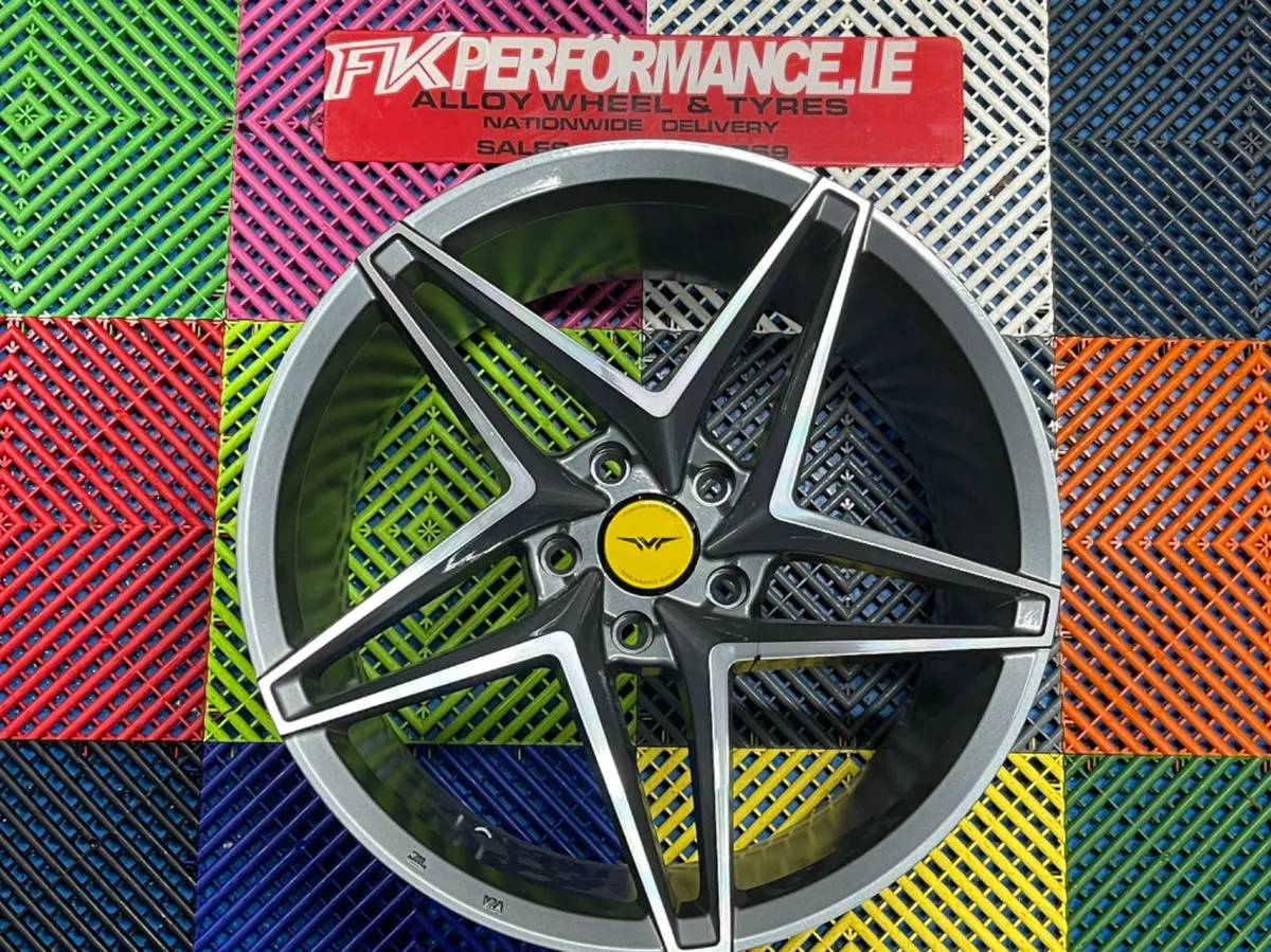 19” veemann vfs46 grey 9.5 alloys & tyres - Image 2