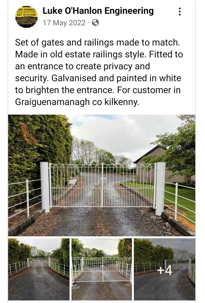 Entrance gates and railings - Image 3
