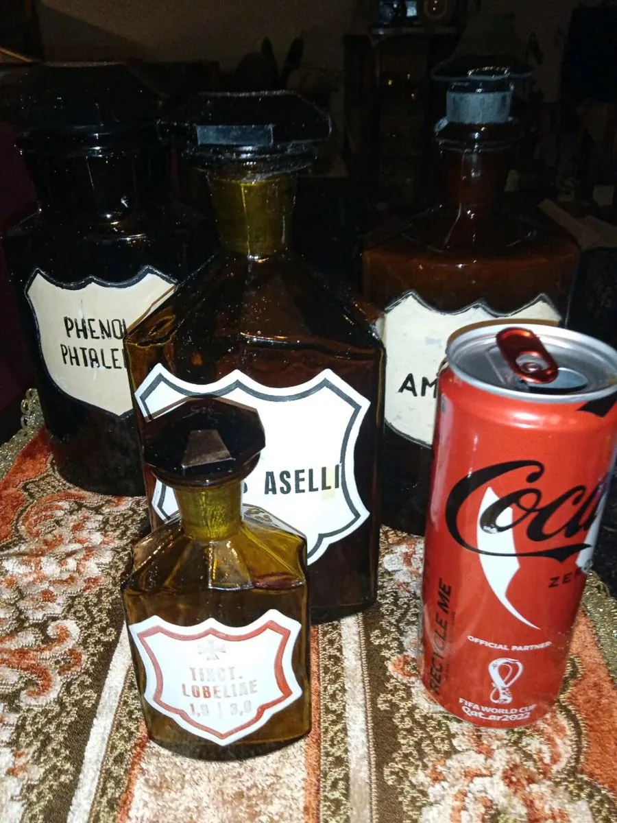 Rare Antique large stunning apothecary bottles - Image 3