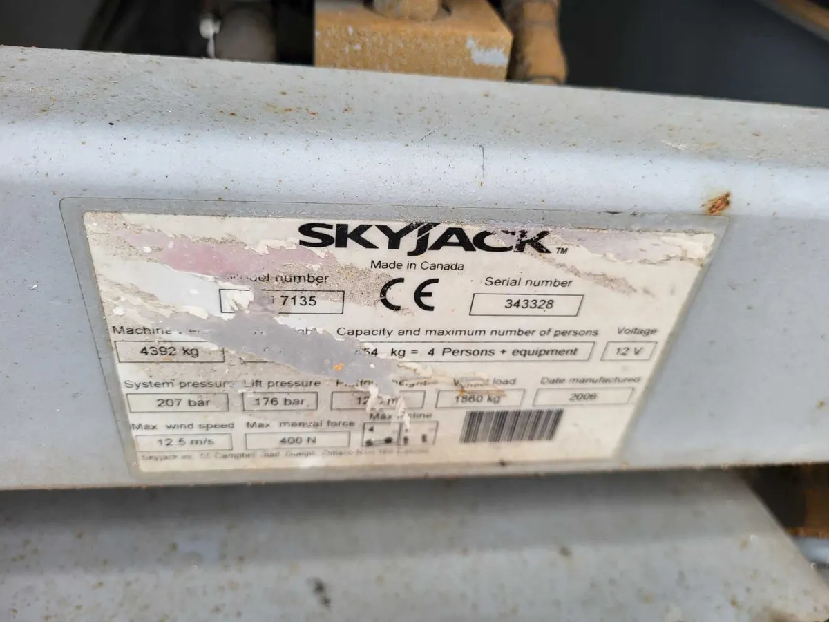 Skyjack SJ7135 RT 12.5m Diesel Scissor - Image 4