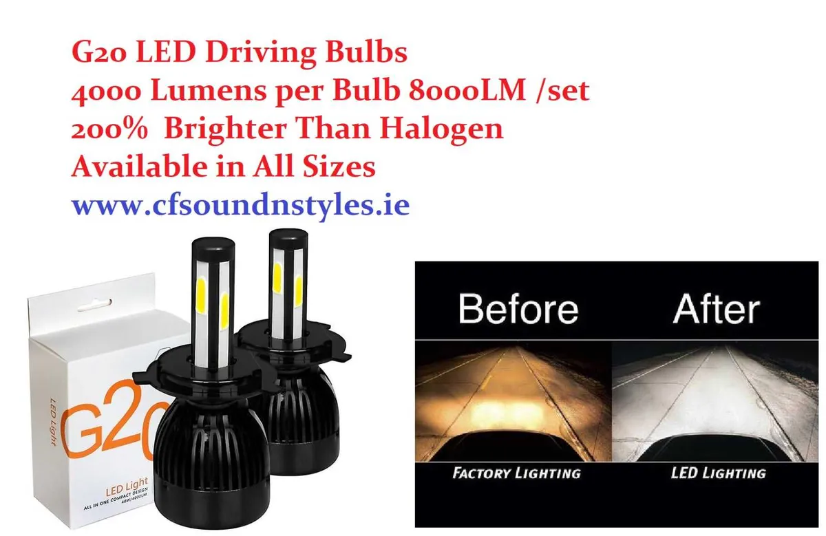 G20 Led Driving Bulbs 200% Brighter - Image 1