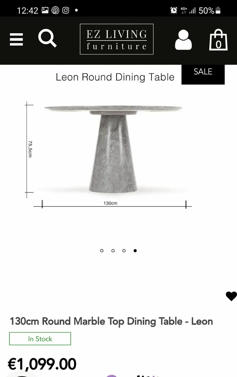 Leon round dining table - Image 4