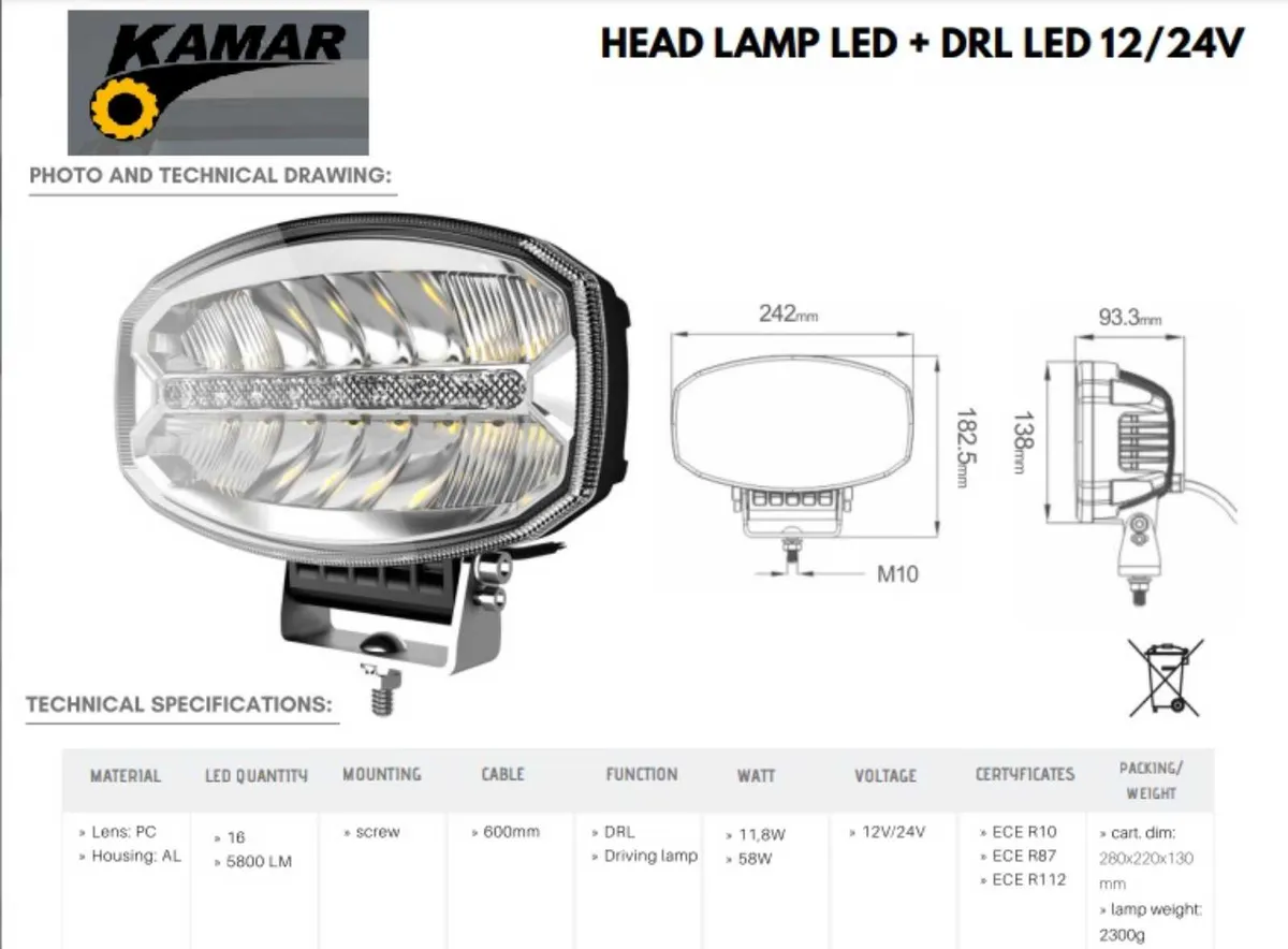 NEW LED 68Watt Led Spot Lights with LED Ring - Image 2