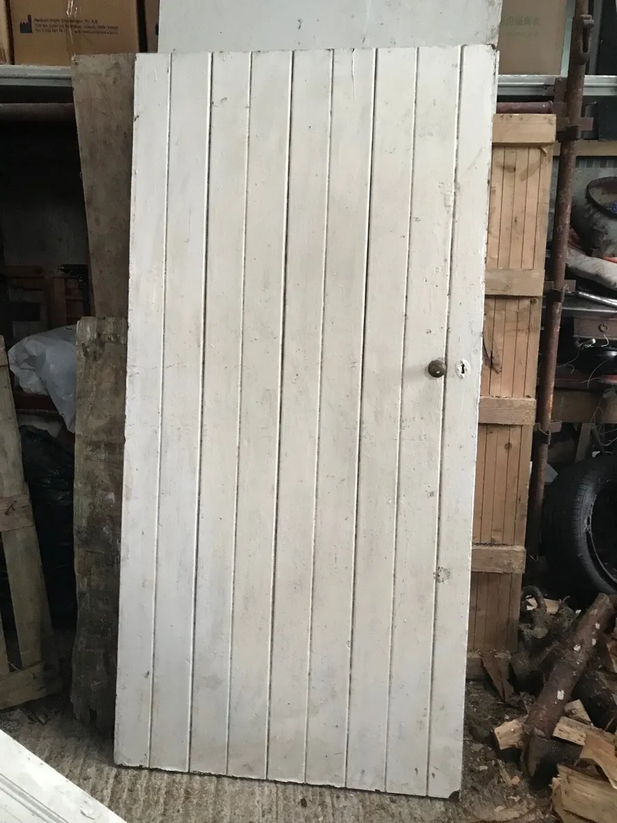 Old school doors from from 1800 - Image 1