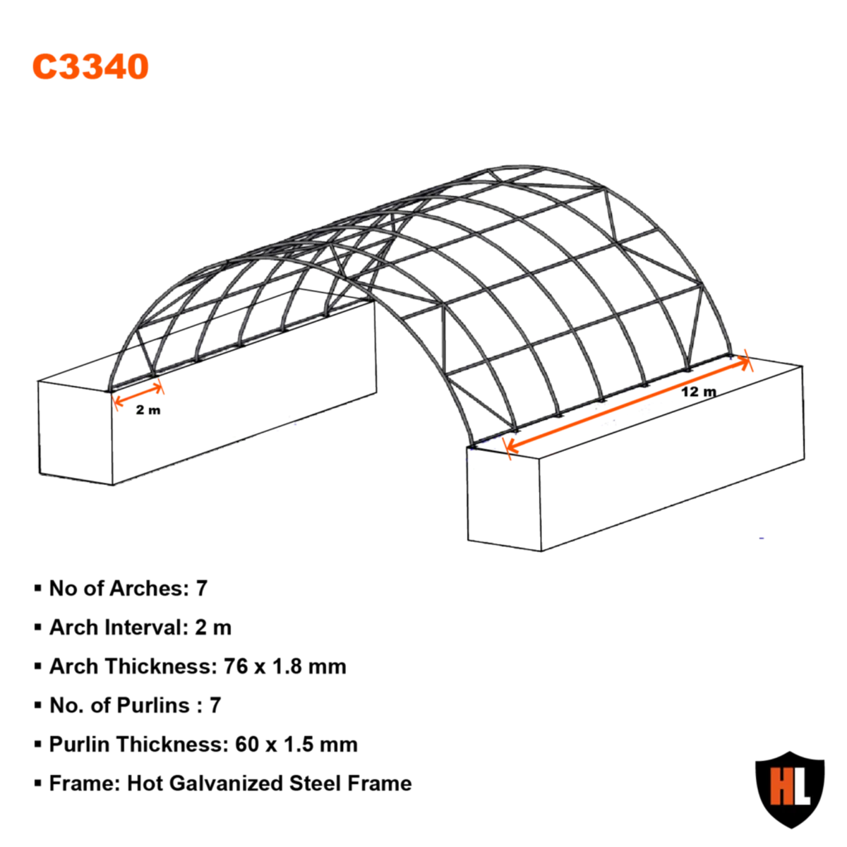 33 X 40 FT CONTAINER SHELTER - Image 2