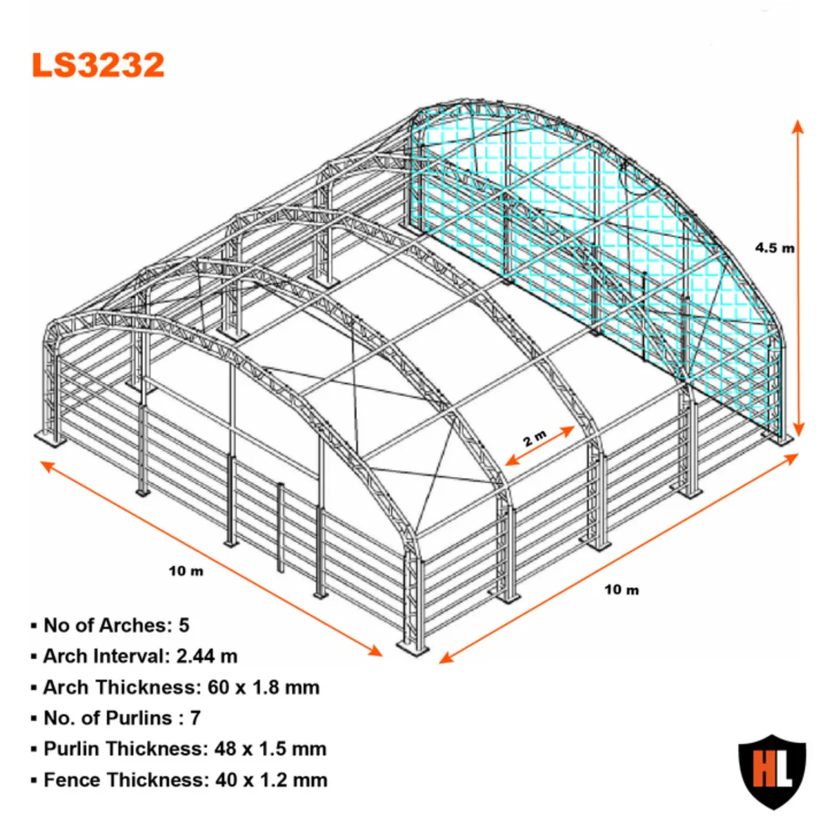 10 X 10 Meter Large Livestock Tent - Image 3