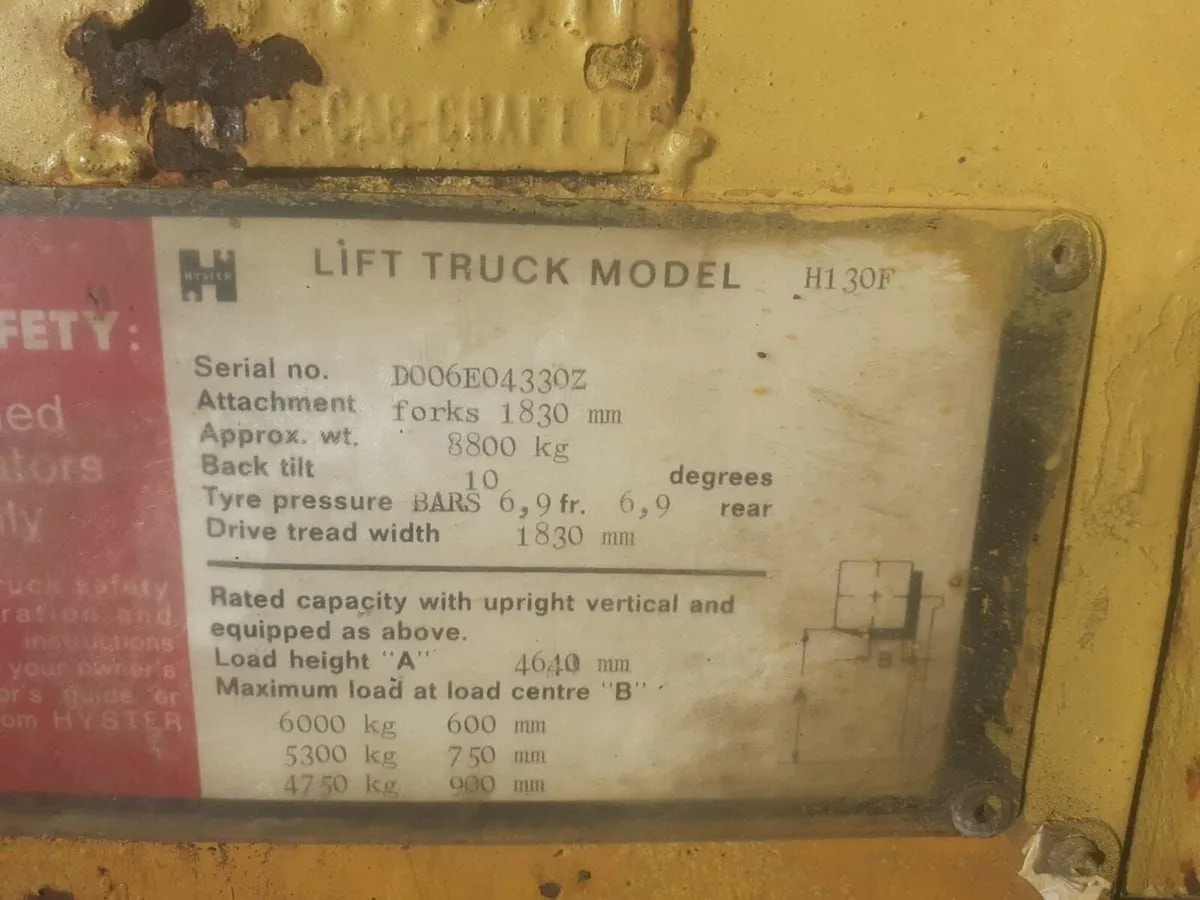 Hyster Fork lift - Image 3