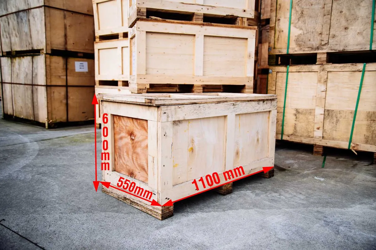 Wooden Boxes For Storage Shipping - Image 1