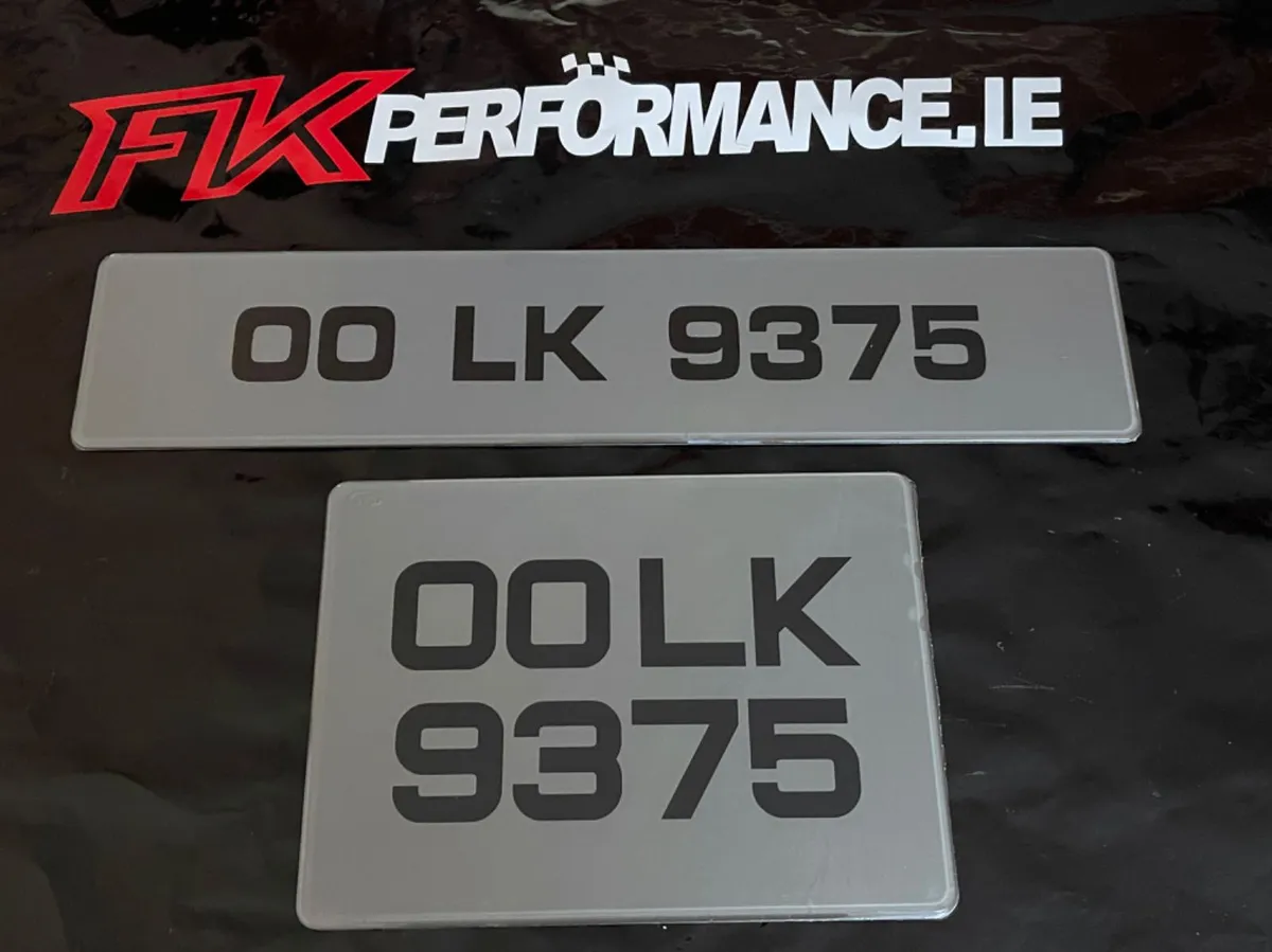 Tinted number plates delivered at fkperformance.ie - Image 1