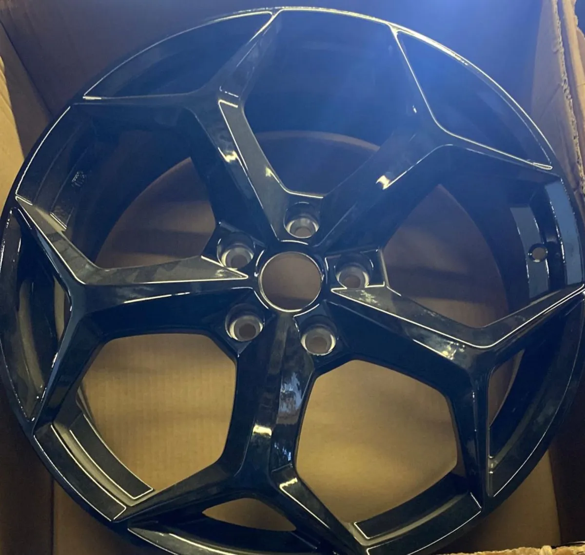 18” gloss black st snow flake 5x108