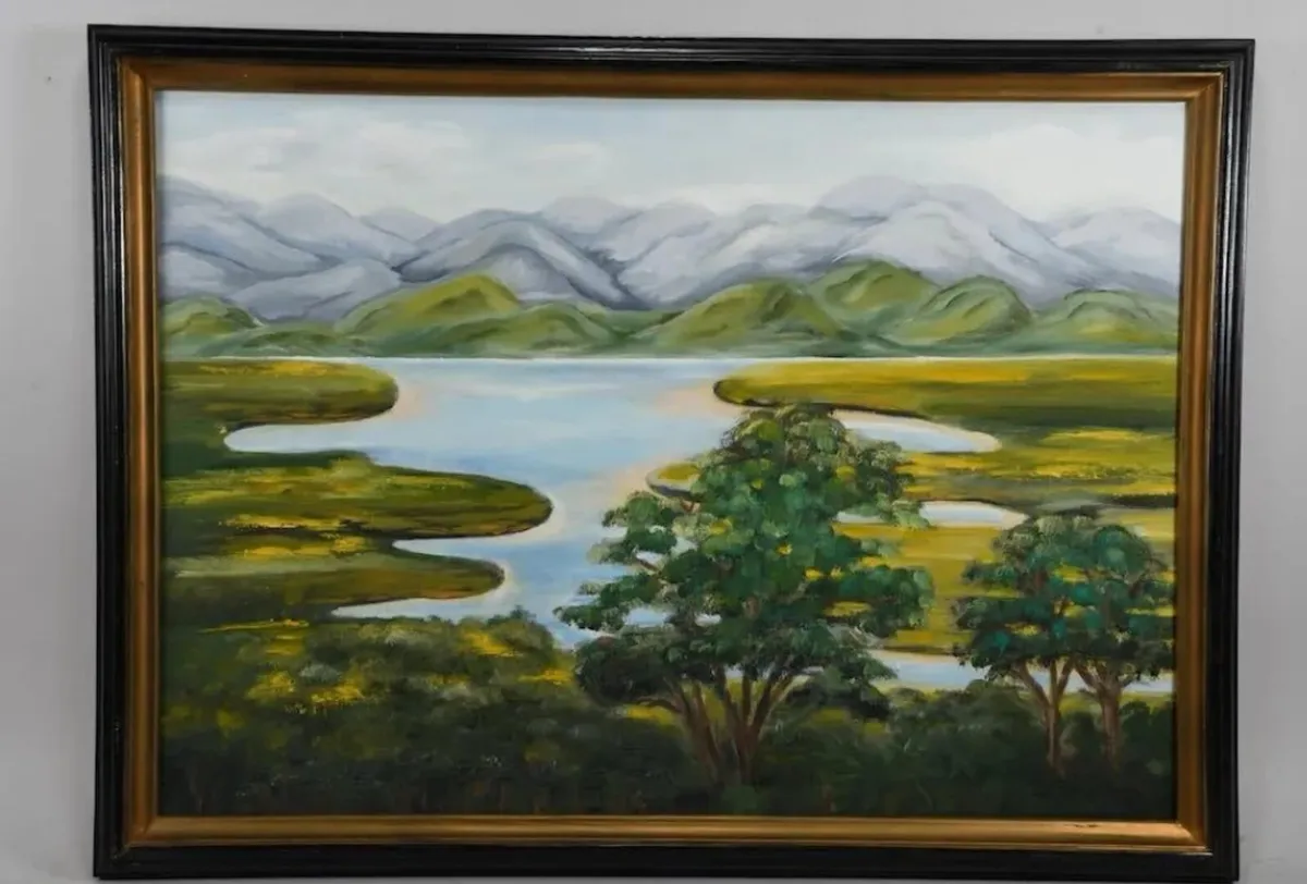 E. Rath oil painting - Image 1