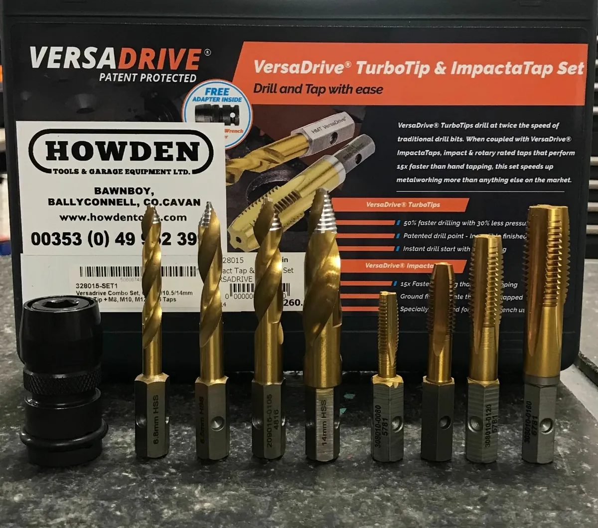 Impact Rated Drill Bit & Tap Set - Image 1