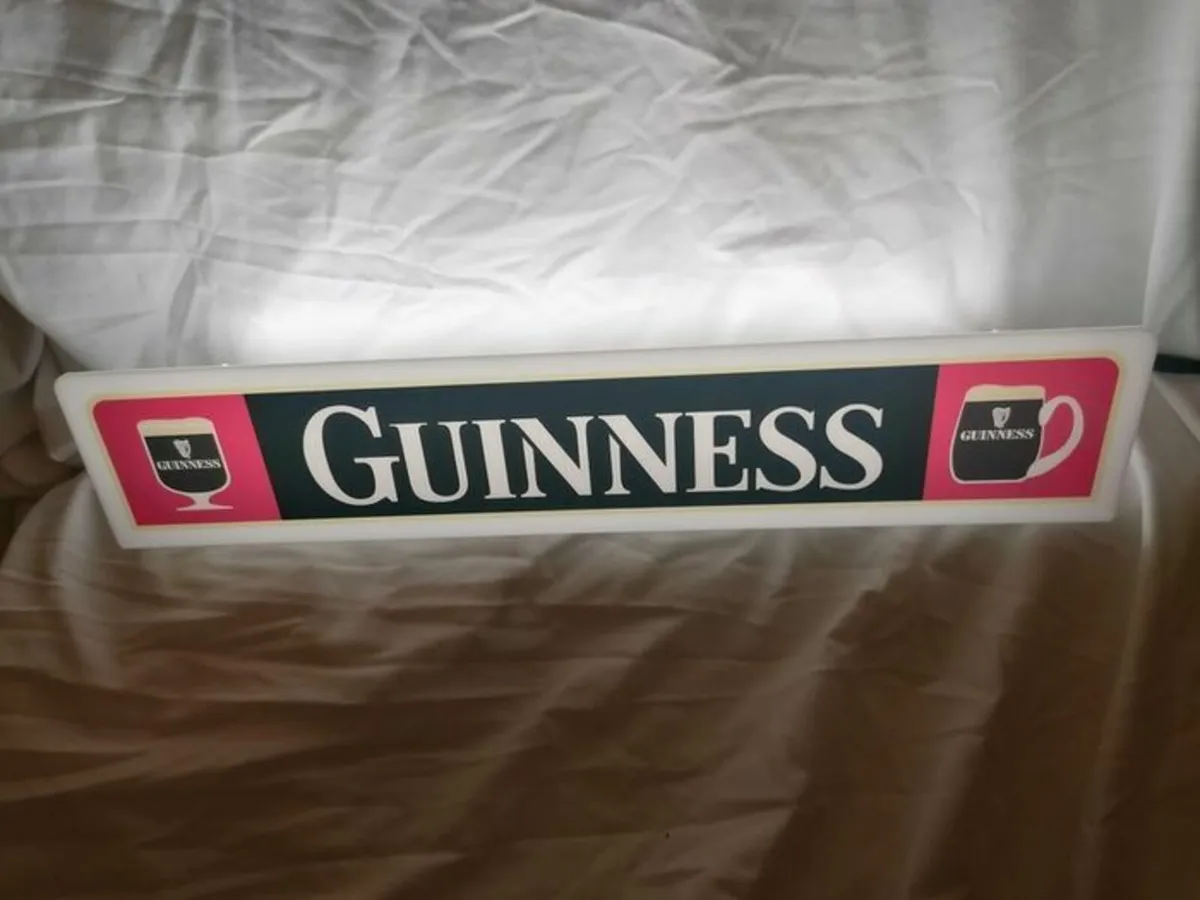 Collectable Guinness Shelve Light Up Sign - Image 1