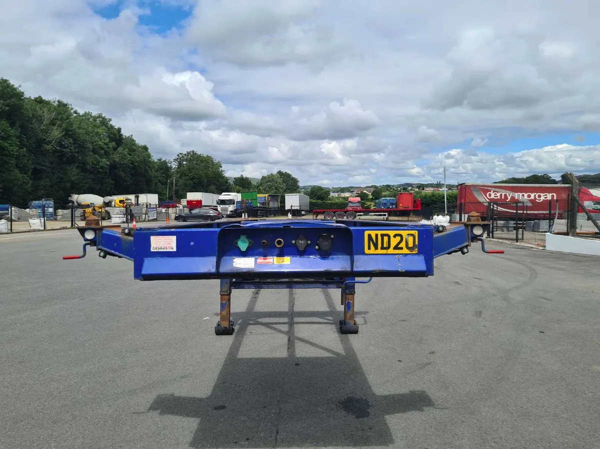 2008 DENNISON SLIDING SKELETAL TRAILER - Image 2
