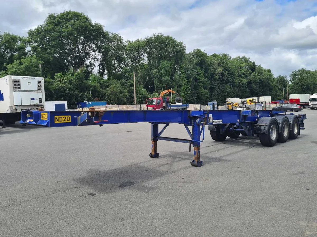 2008 DENNISON SLIDING SKELETAL TRAILER - Image 3