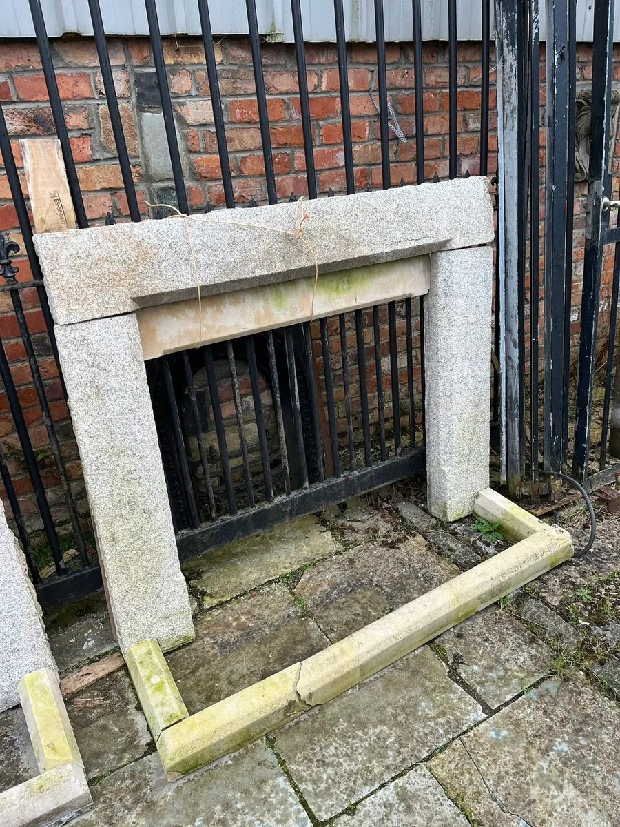 Irish Granite Fireplace (Must Go) - Image 1