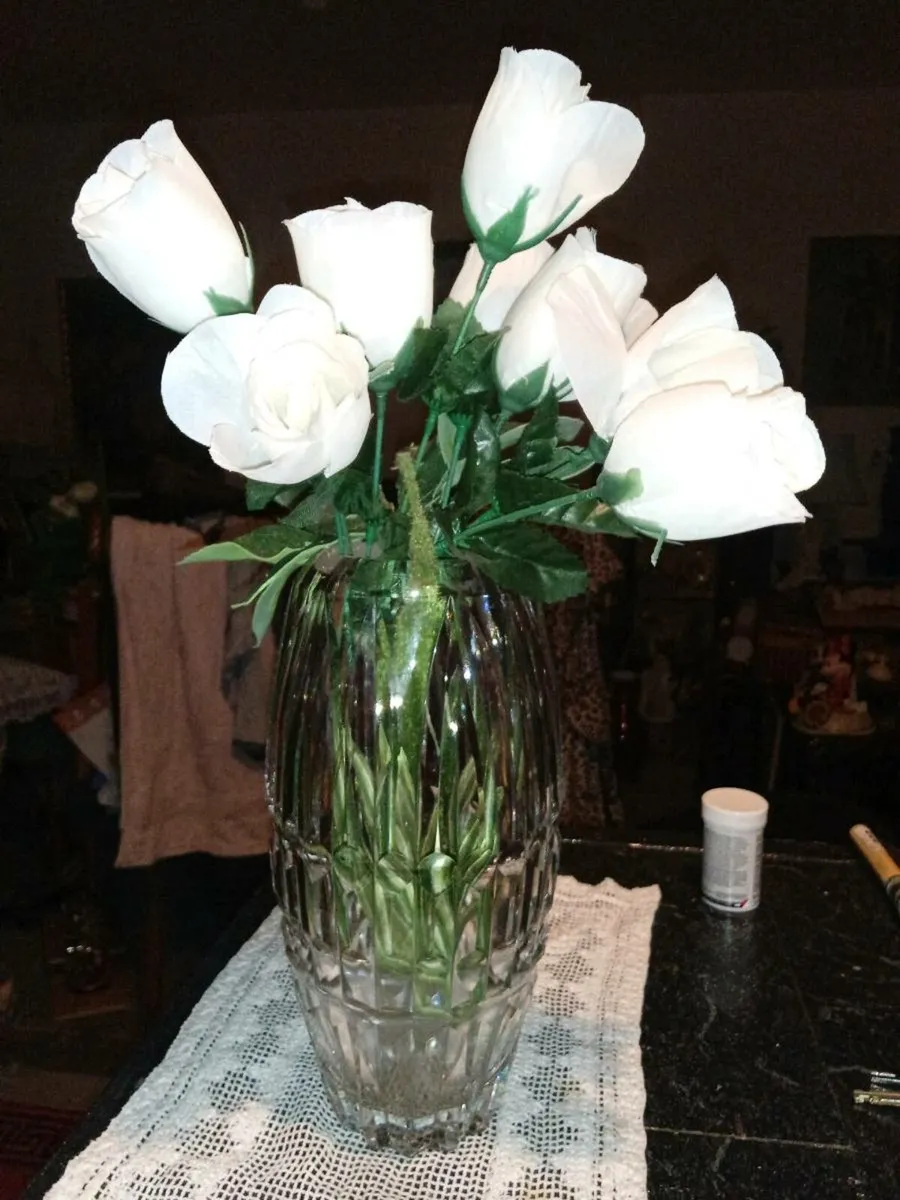 Rare Waterford crystal large vase - Image 1