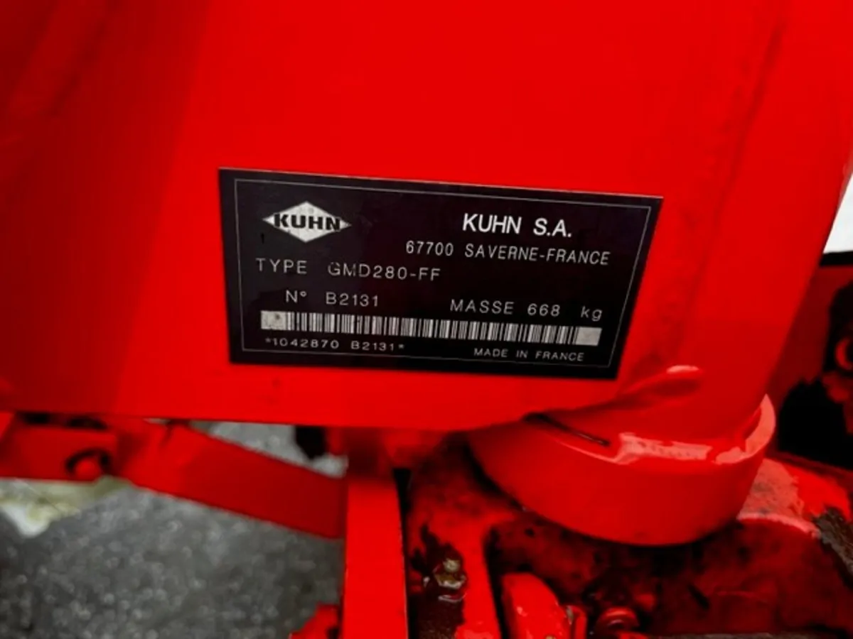 2017 Kuhn GMD 280 Disc Mower 9'2" 22494 P103 - Image 4