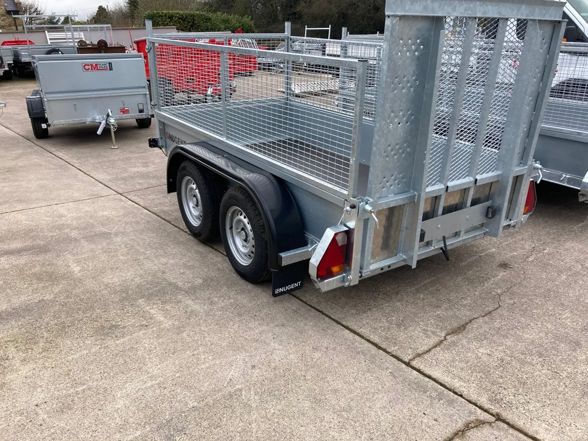 New 8,2 x 4,2  twin 2 ton Nugent trailer - Image 1