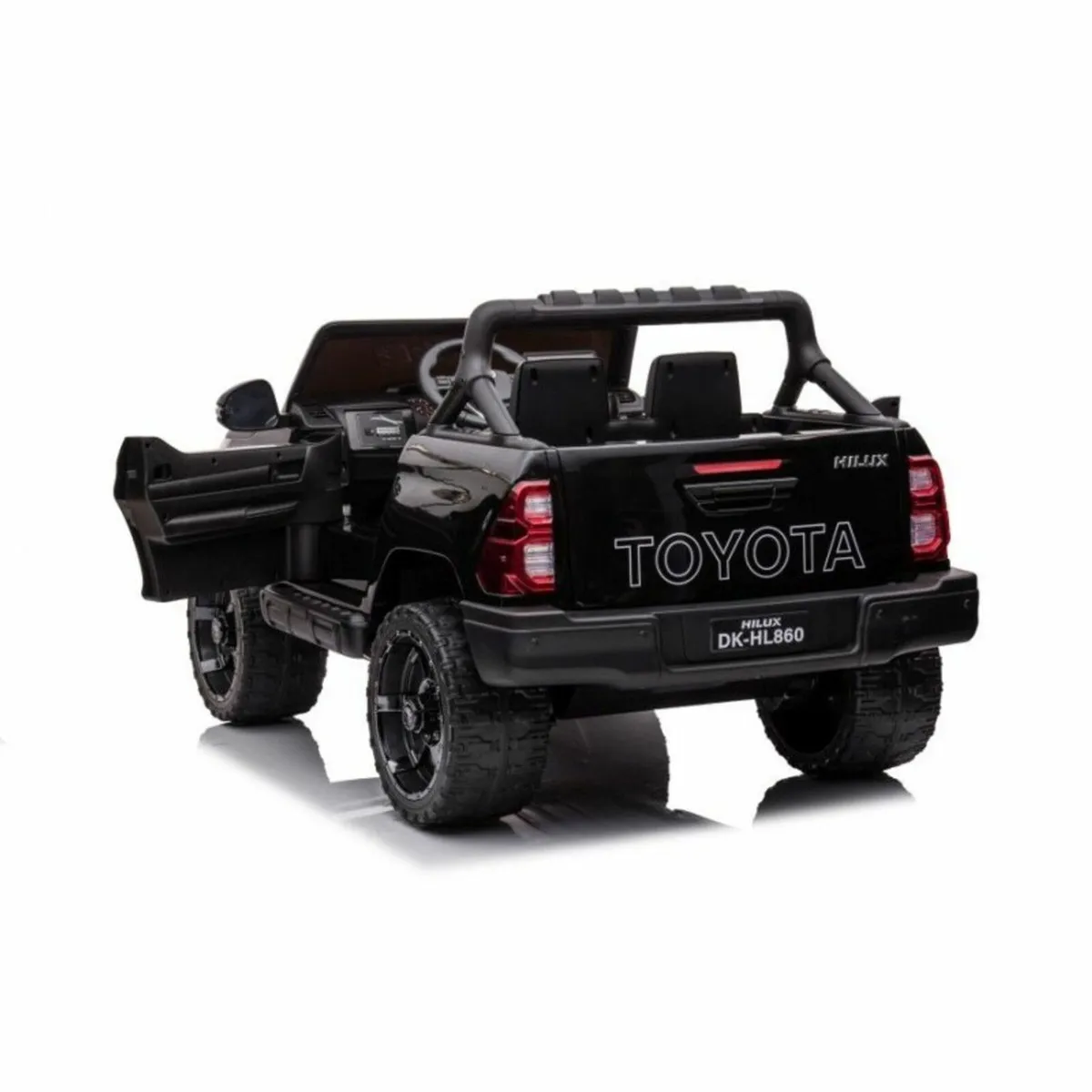 Toyota Hilux 12V Electric Ride On Jeep Black - Image 3