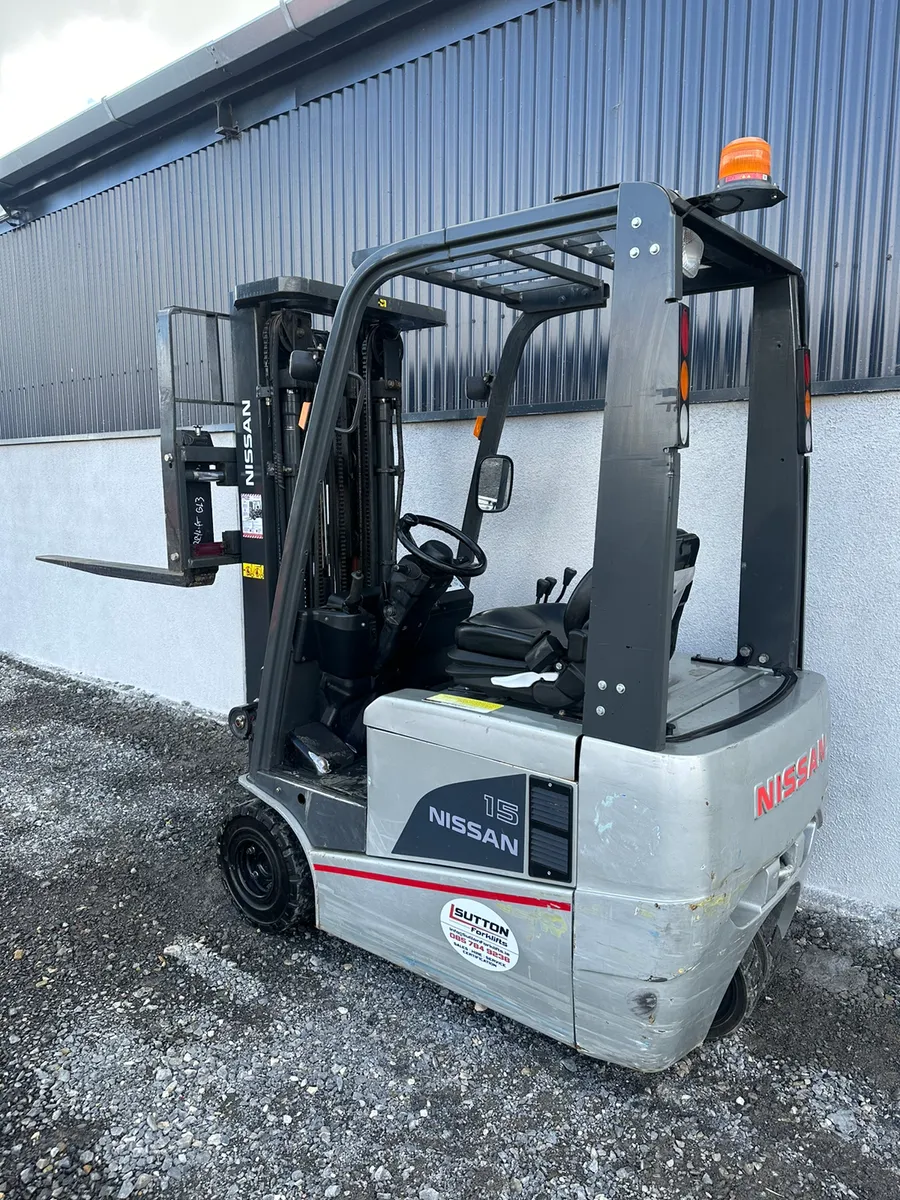 Nissan 1.5Ton 3 Wheel Electric Forklift - Image 2