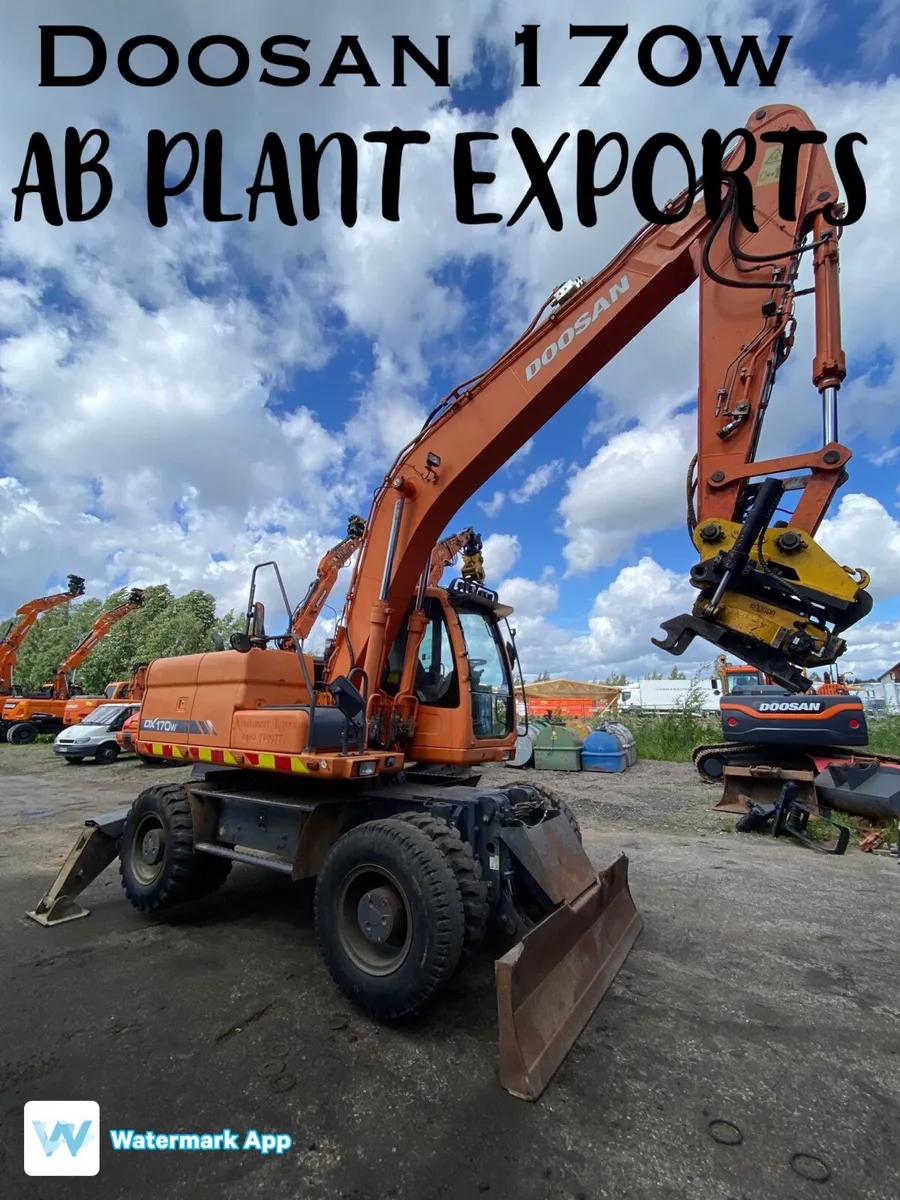 Doosan 170wwheel excavator exports - Image 1