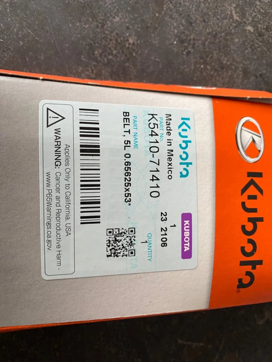 Kubota 48” LH Belt G18/G21 - Image 2